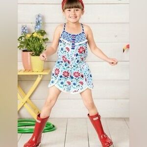 Matilda Jane Girl's Tug Of War Short Romper w/Fringe The Adventure Begins